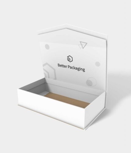 Flip top magnetic gift box mockup