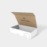 Flip top jewelry box mockup