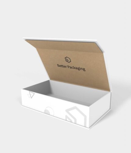 Flip top jewelry box mockup