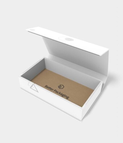 Flip top magnetic gift box mockup