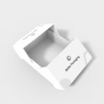 Double door gift box mockup